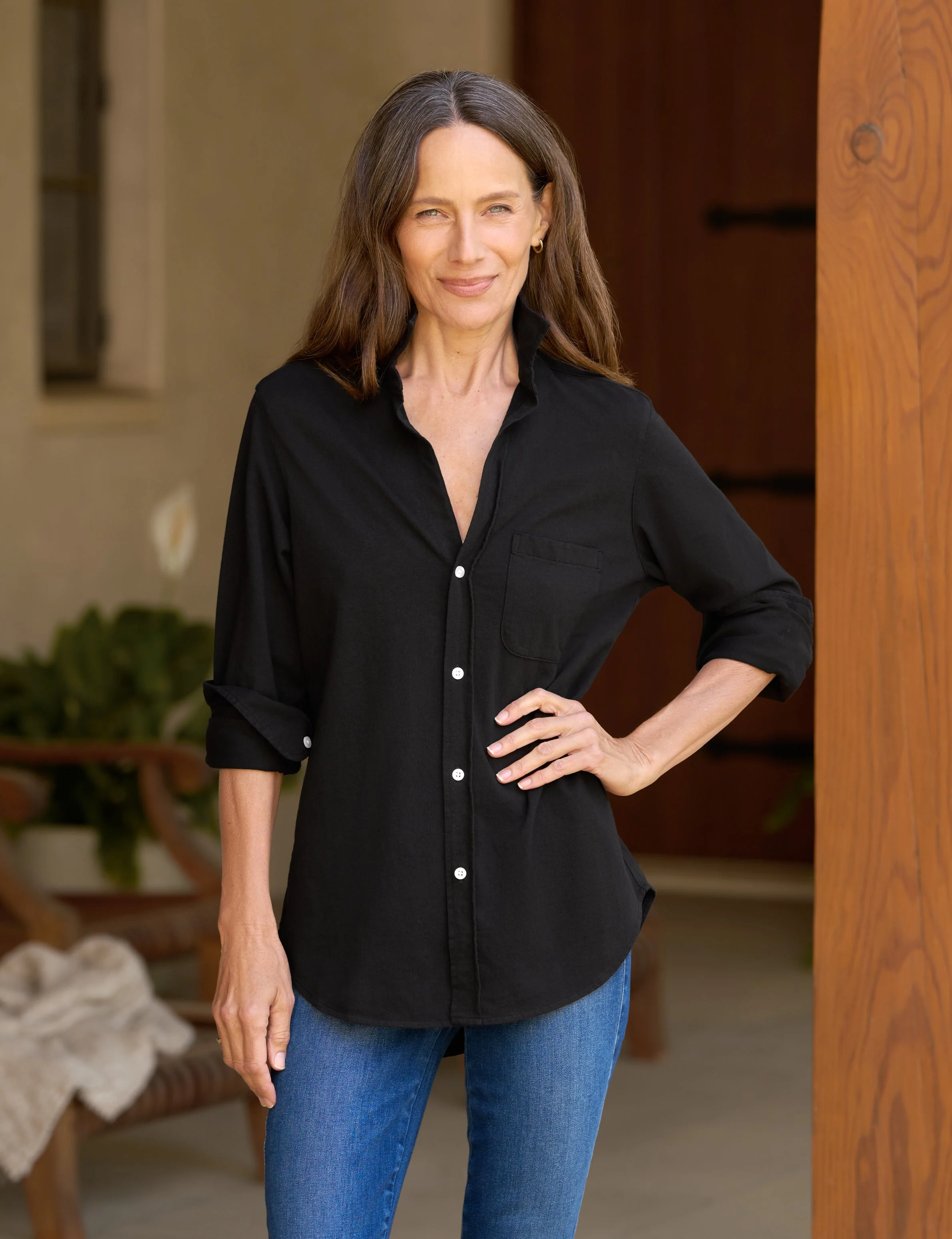 Button-Up Tee - 1