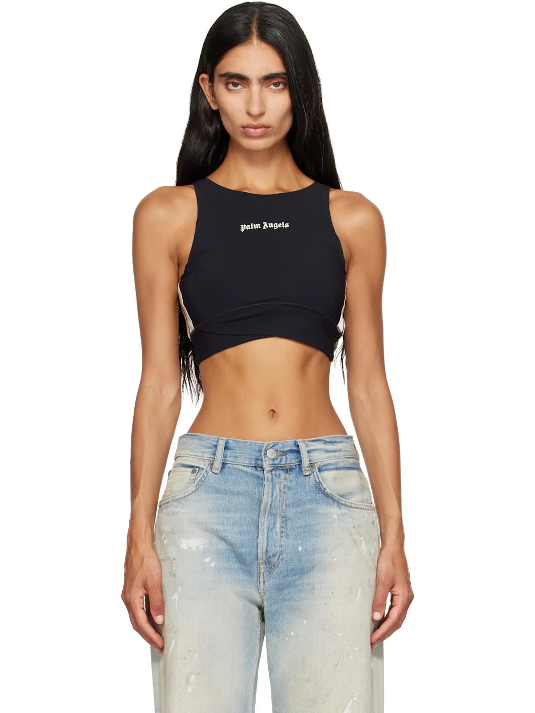 Black Classic Logo Active Track Top - 1