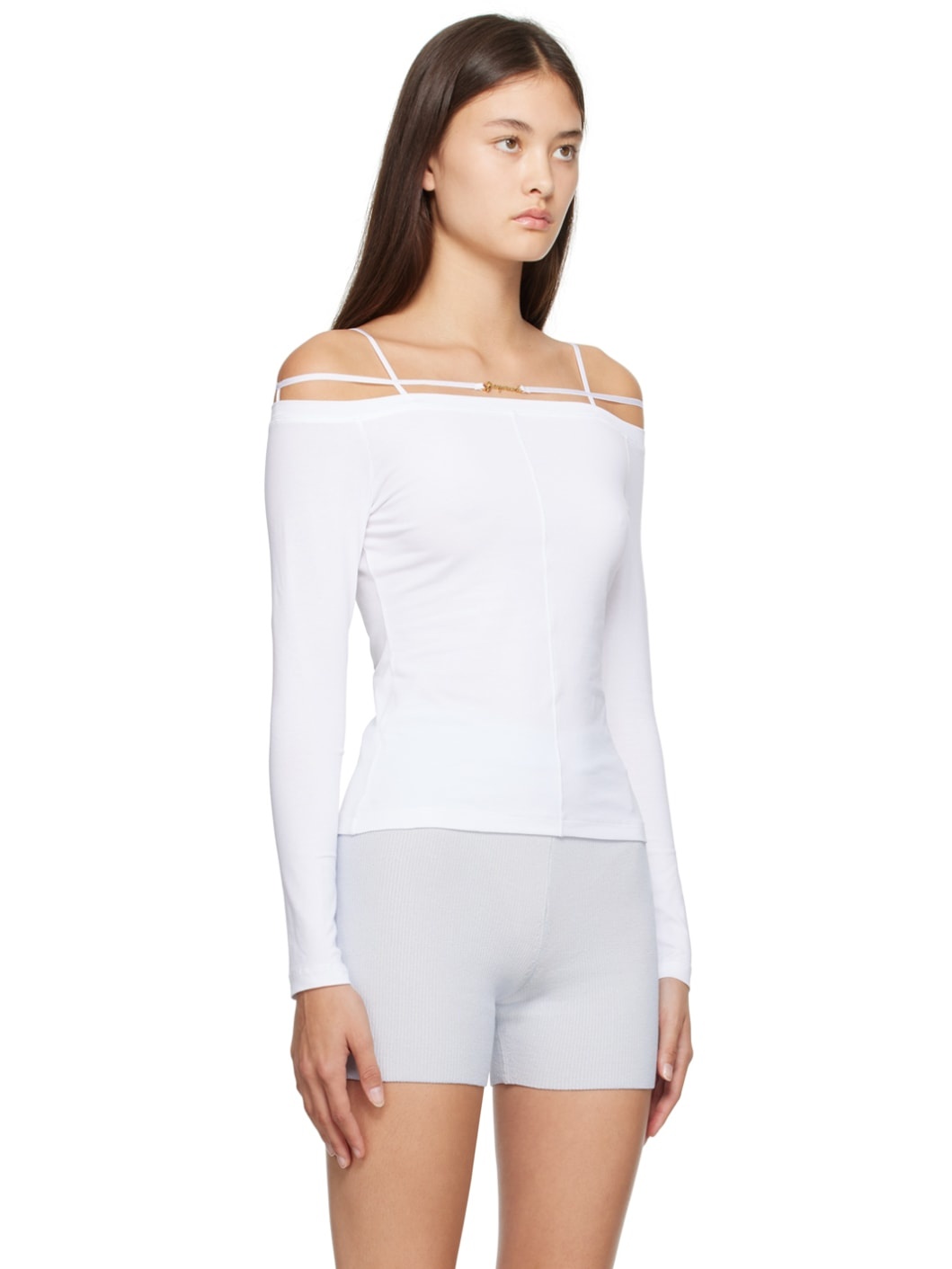 White Le Papier 'Le T-Shirt Sierra' Long Sleeve T-Shirt - 2
