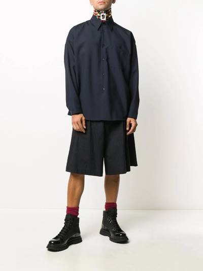 Marni Tropical wool pocket shirt outlook