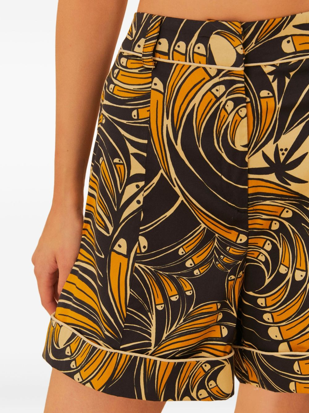 toucan-print shorts - 4