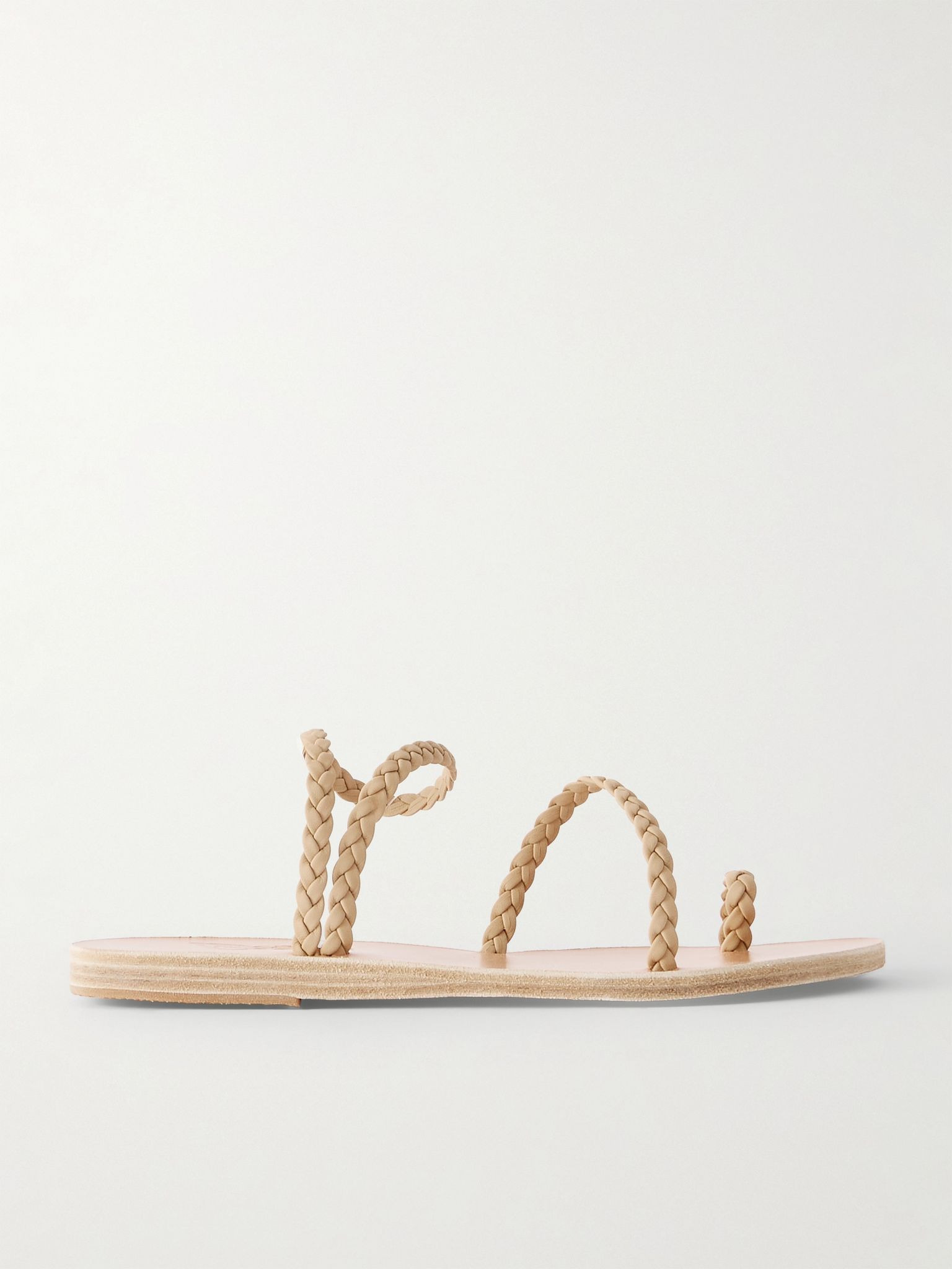 Eleftheria woven leather sandals Beige - 1