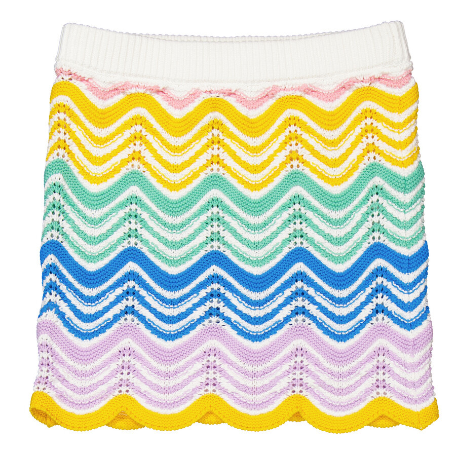 Casablanca Ladies Gradient Wave Gradient Wave Crochet Skirt - 6