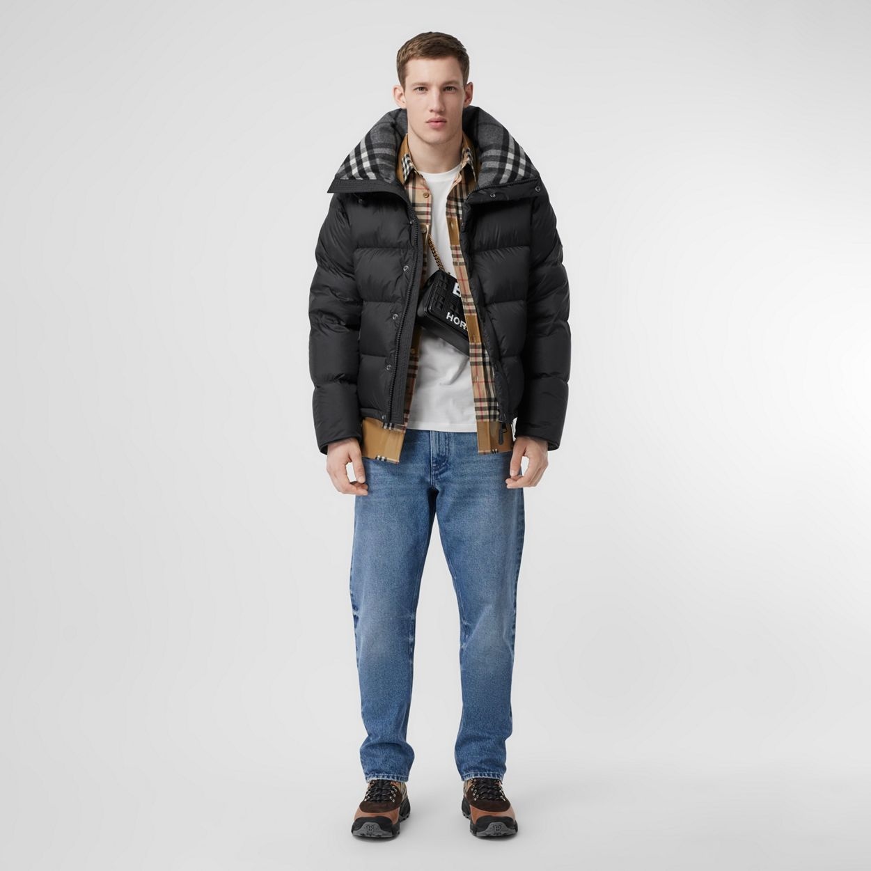 Detachable Sleeve Hooded Puffer Jacket - 2