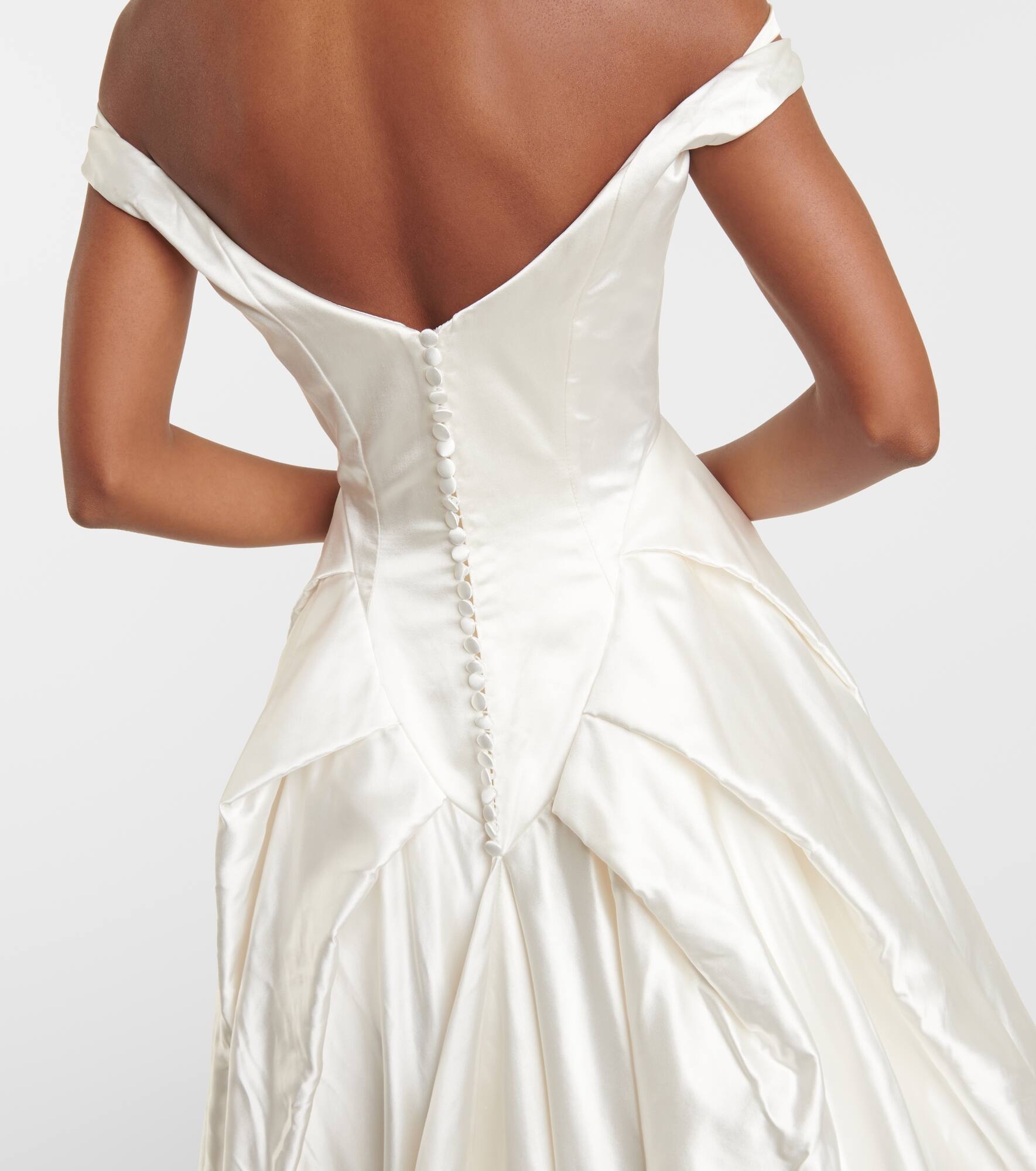 Bridal Nebula silk gown - 6