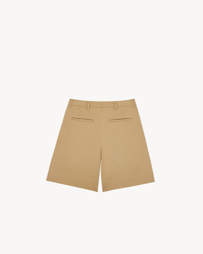 SAINT LAURENT SHORTS IN COTTON GABARDINE outlook
