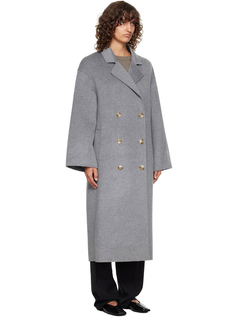 Gray Borneo LDS Wool Drap Coat 2