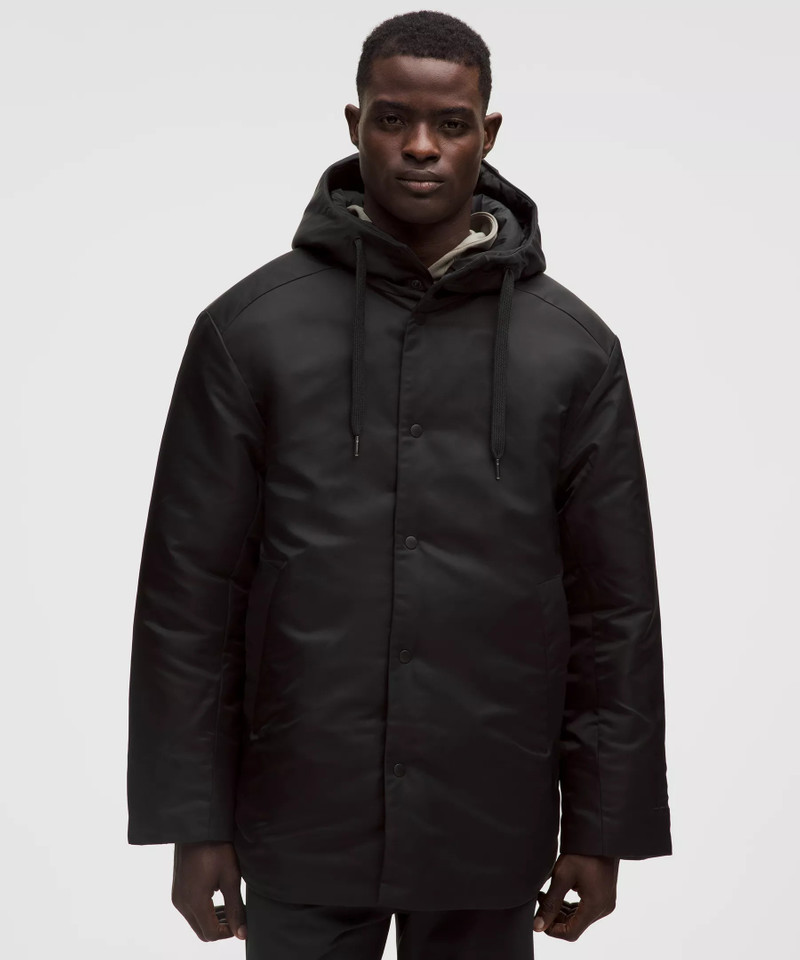 Snap-Front Insulated Hooded Jacket 1