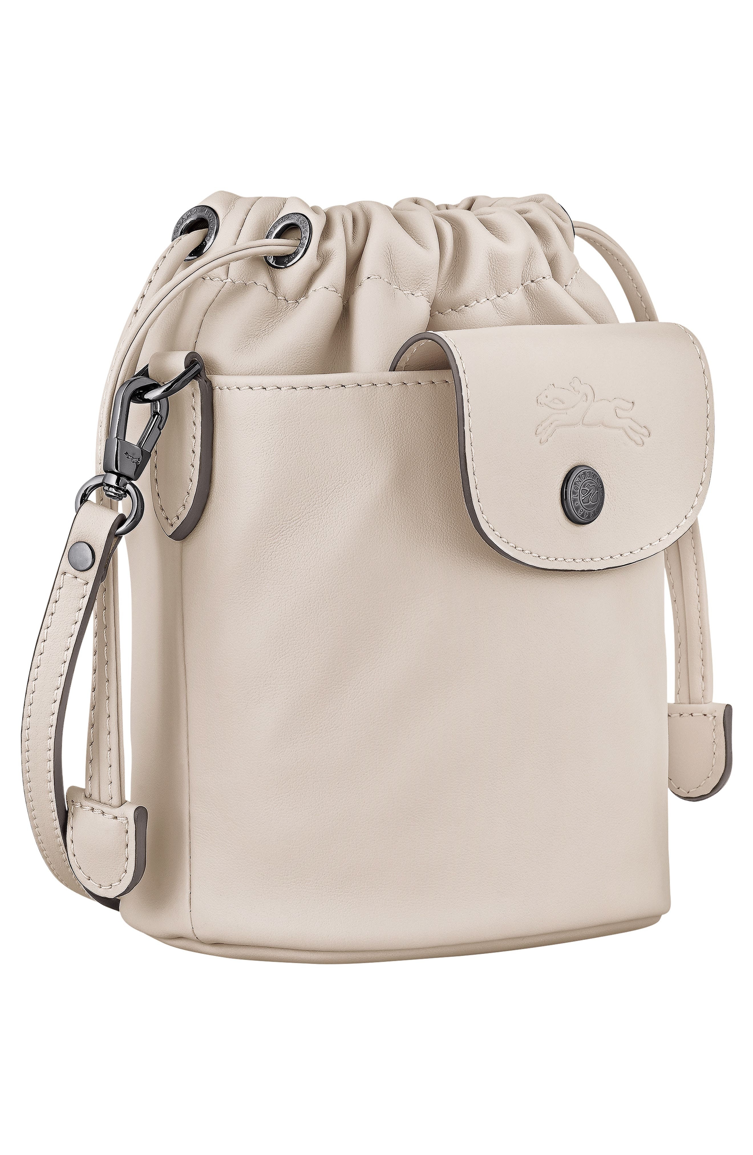 Longchamp Extra Small Le Pliage Xtra Leather Bucket Bag in Paper at Nordstrom - 4