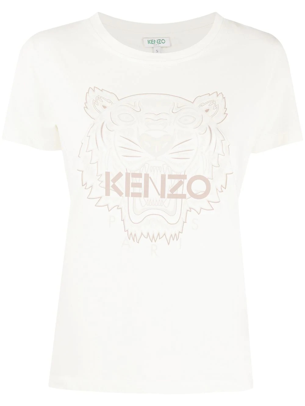 tiger-motif T-shirt - 1