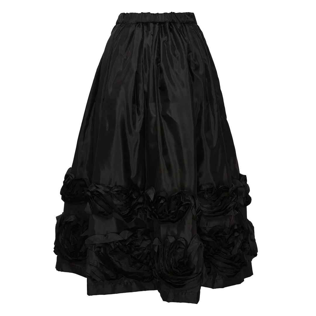 Gathered Hem Skirt - 2
