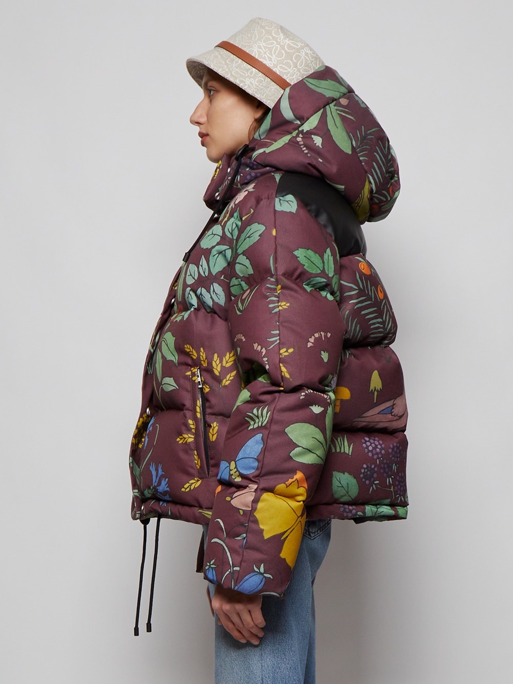 Herbarium Hooded Puffer Jacket Purple - 4