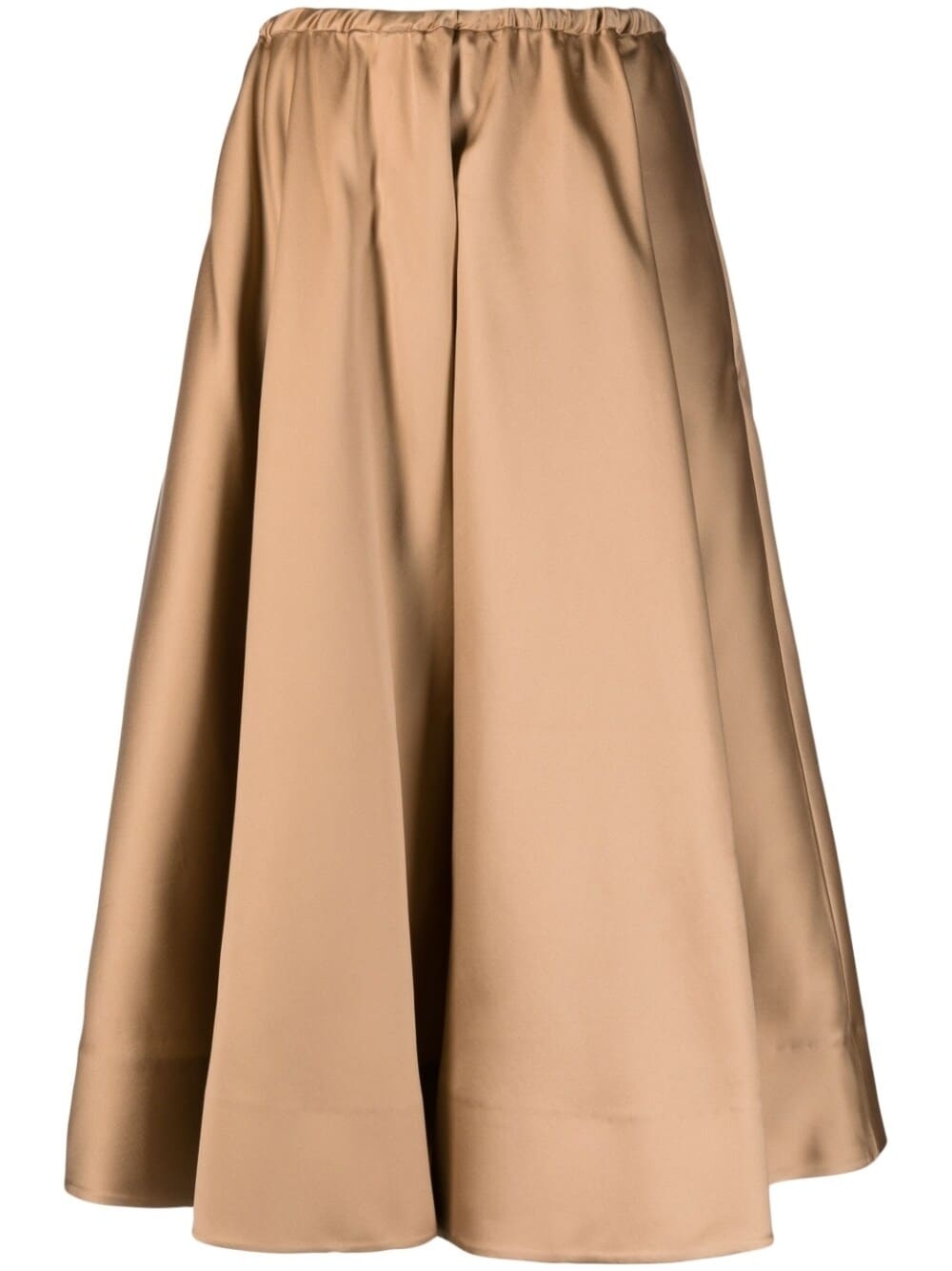 pleated mid-length skirt - 1