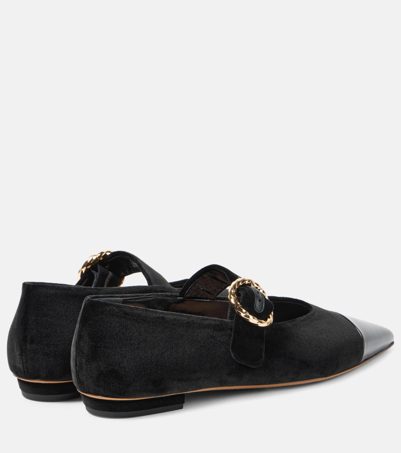 ULLA JOHNSON Kiki suede Mary Jane shoes outlook