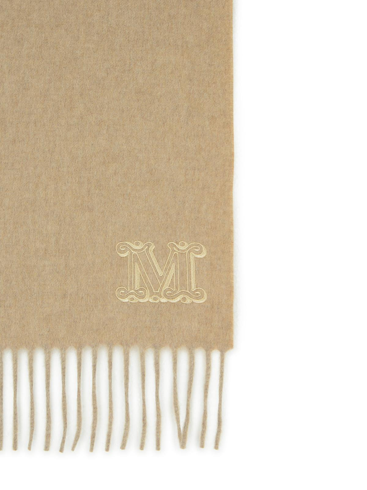 Max Mara 'Wsdalia' Cashmere Stole With Beige 'Monogram' Embroidery Women - 3