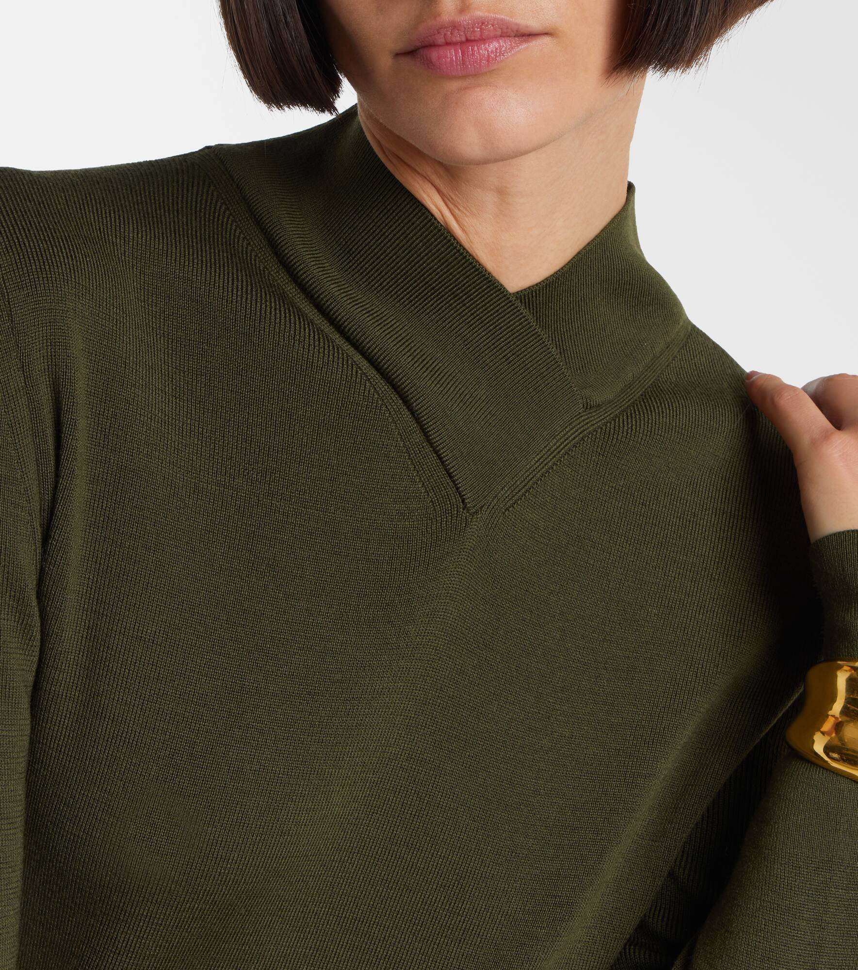 Wool midi dress - 4
