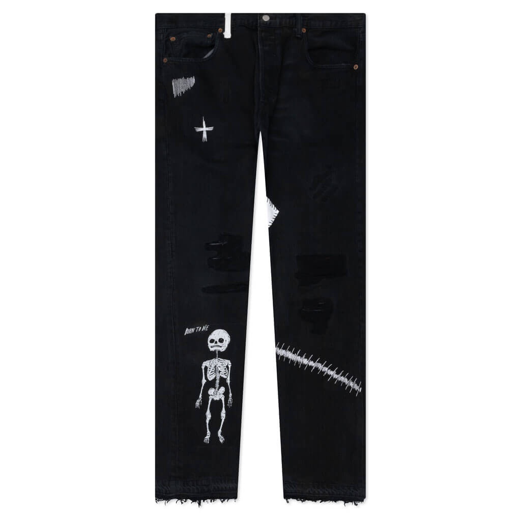 FUCK FACE DENIM - BLACK - 1