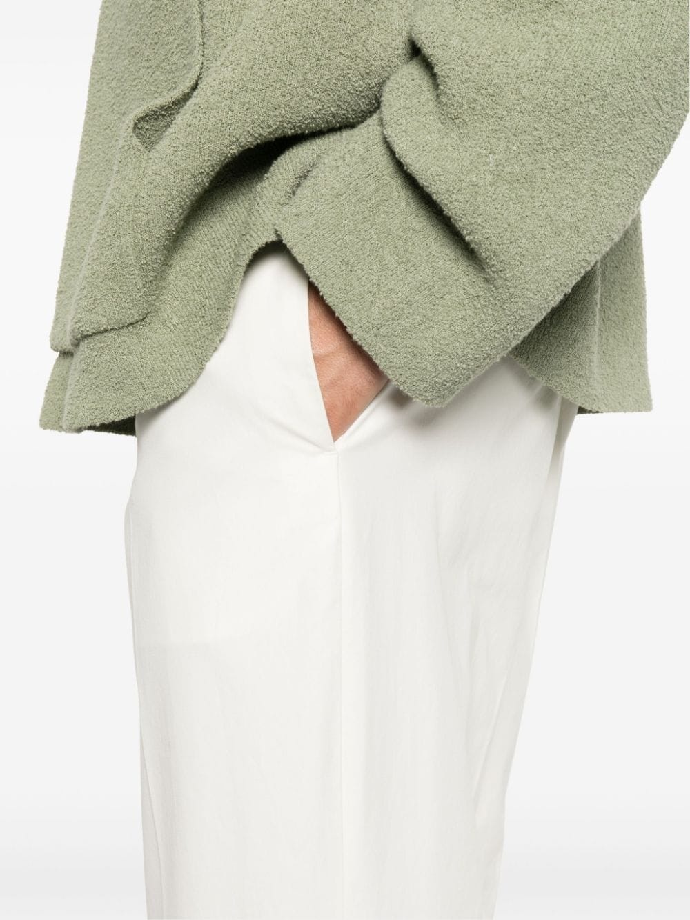 pressed-crease straight-leg trousers - 5