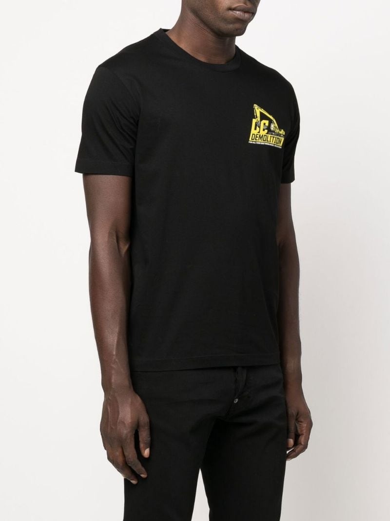 logo-print T-shirt - 3