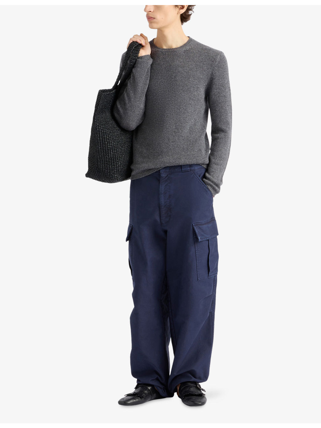 Crewneck regular-fit cashmere jumper - 2