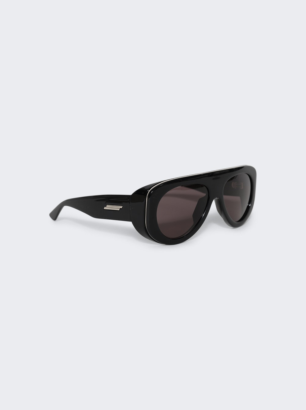 Flat Top Aviator Sunglasses Black - 4