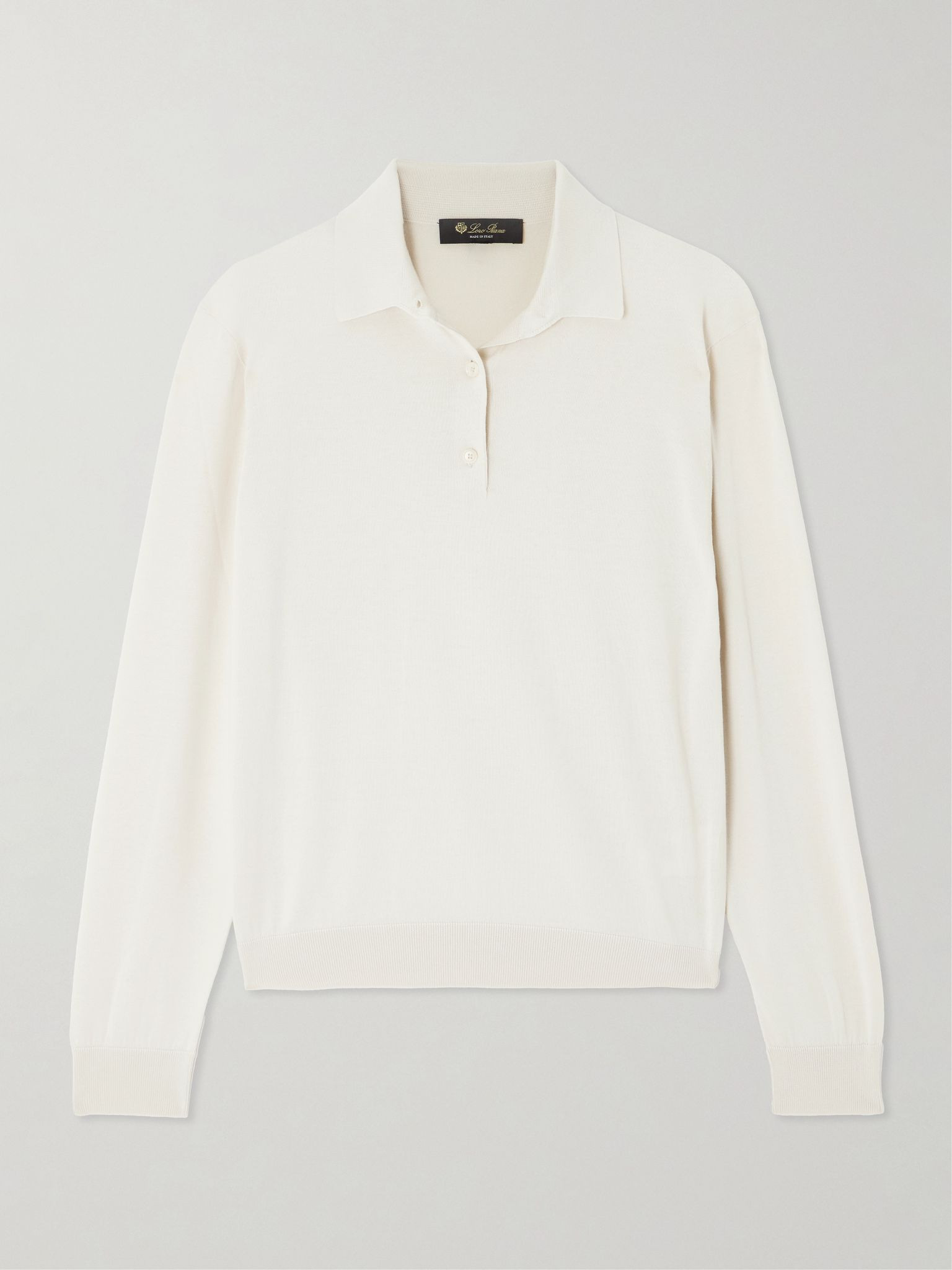 Cotton polo shirt Sand - 1