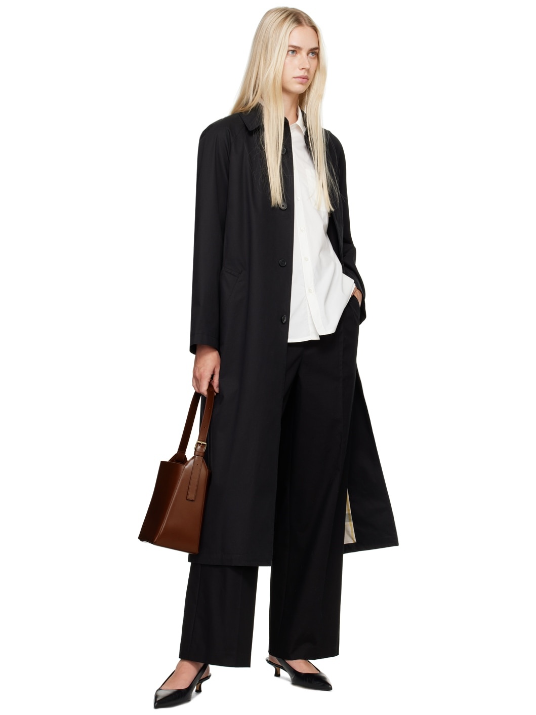 Black Gaia Trench Coat - 4