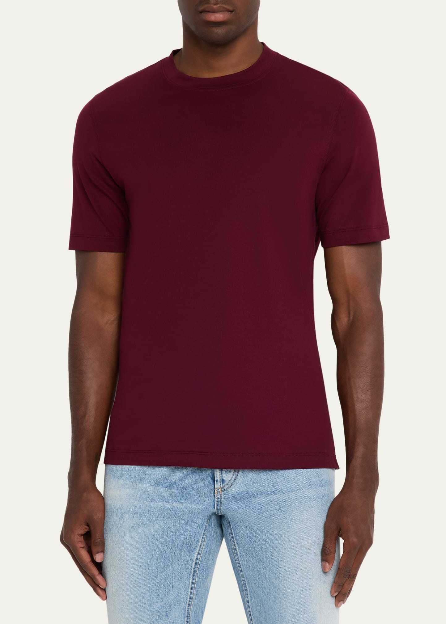 Men's Cotton Jersey Crewneck T-Shirt - 4