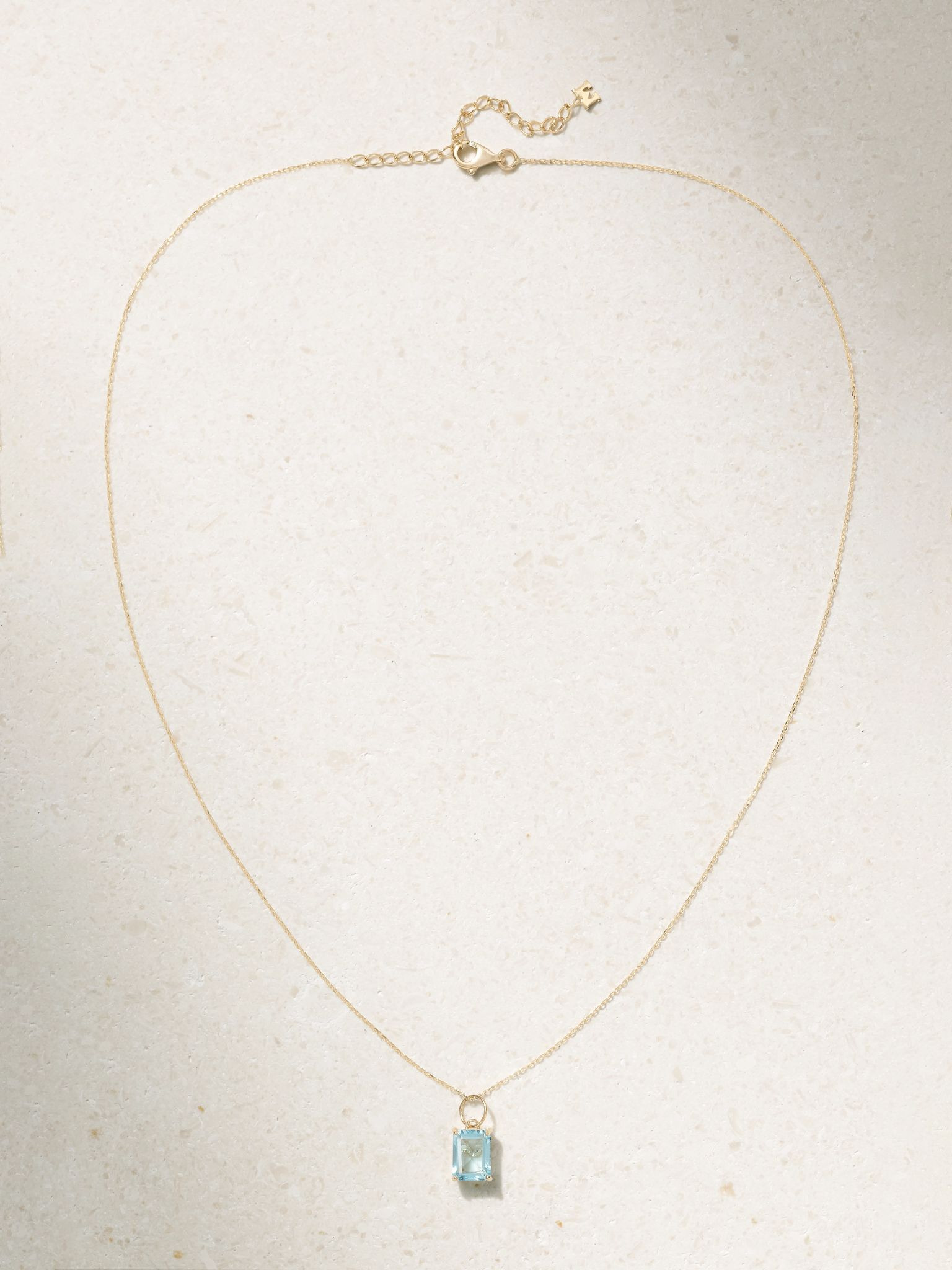 14-karat gold topaz necklace Gold - 4