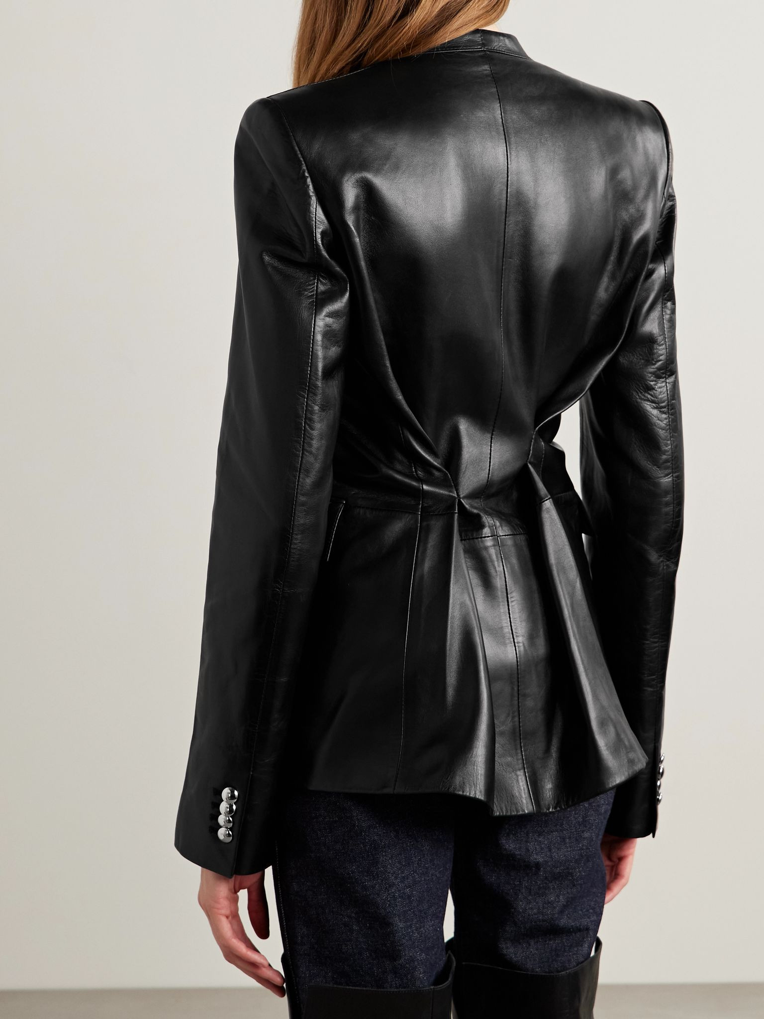 Elona leather jacket Black - 4