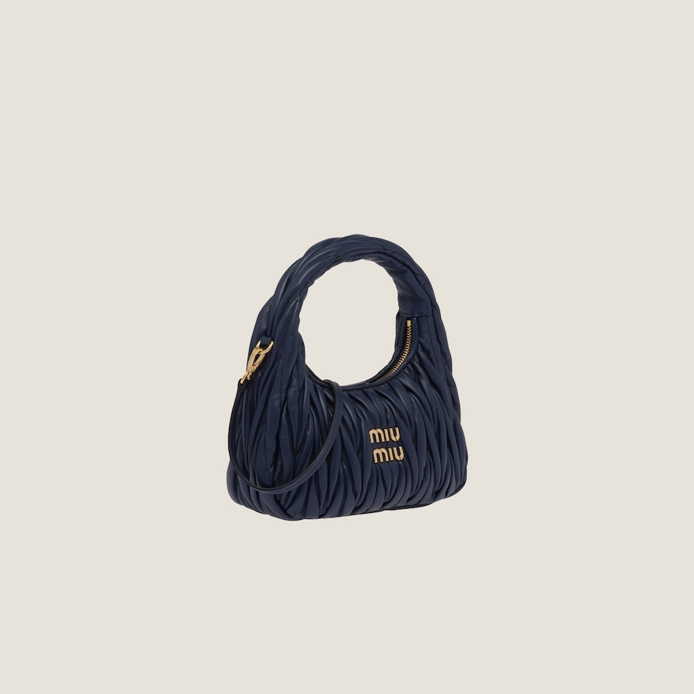 Wander matelassé nappa leather mini hobo bag - 2