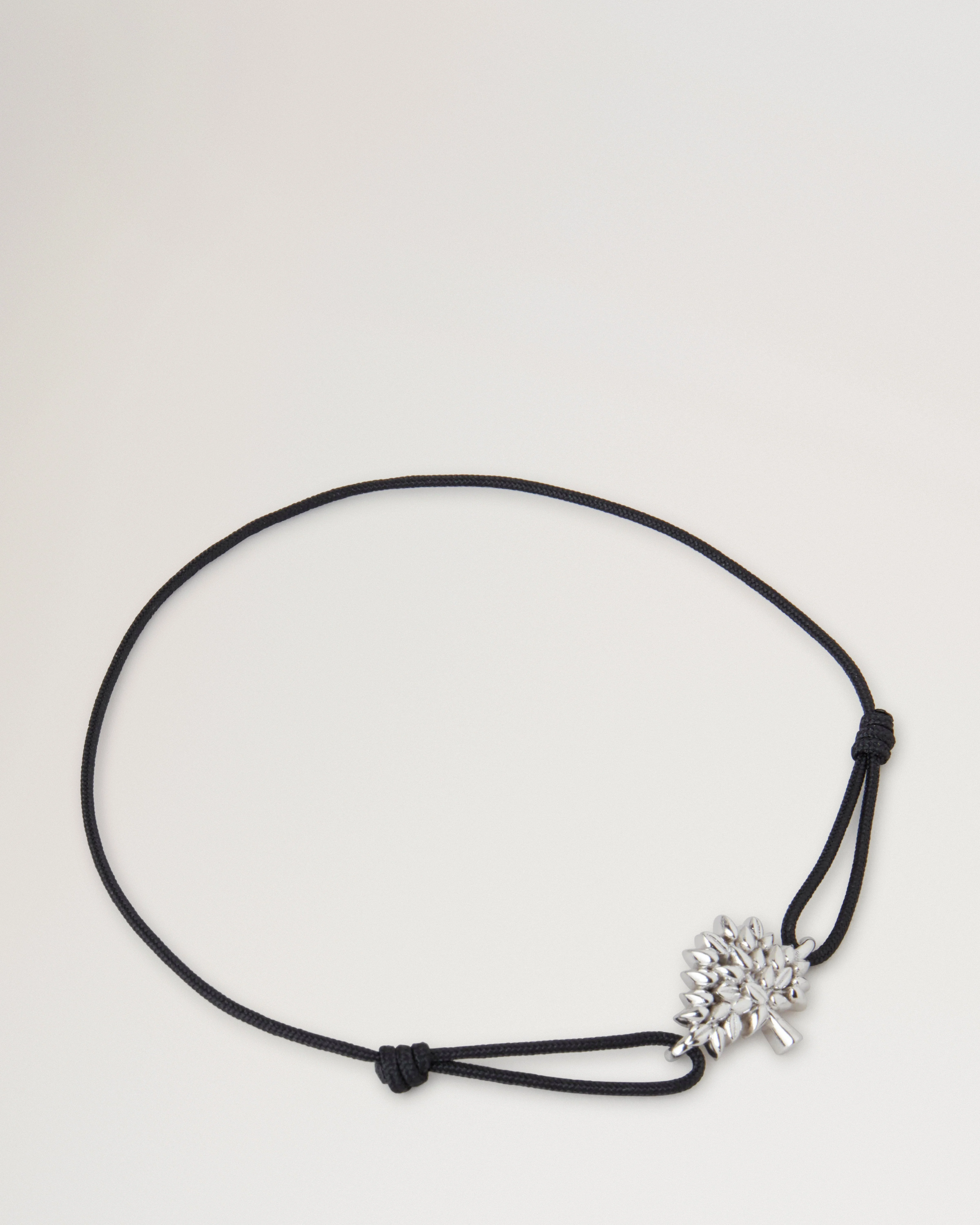 Mulberry Tree Cord Bracelet
Black Sterling Silver & Cord - 1