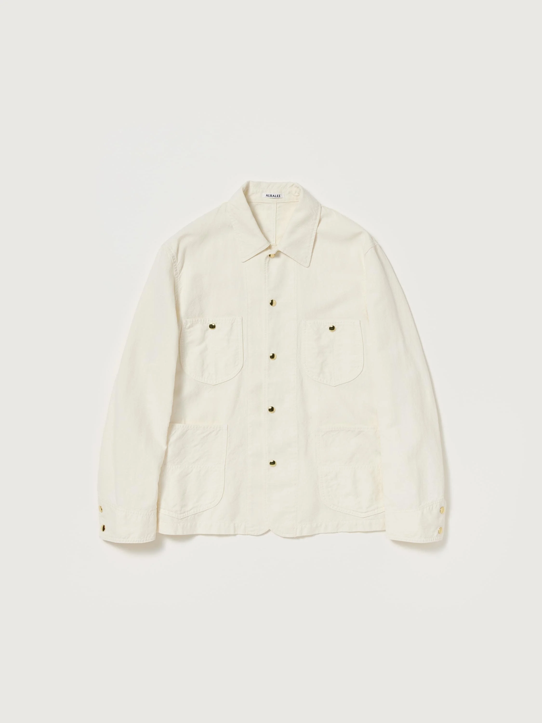 WOOL COTTON LINEN OX WORK JACKET - 1