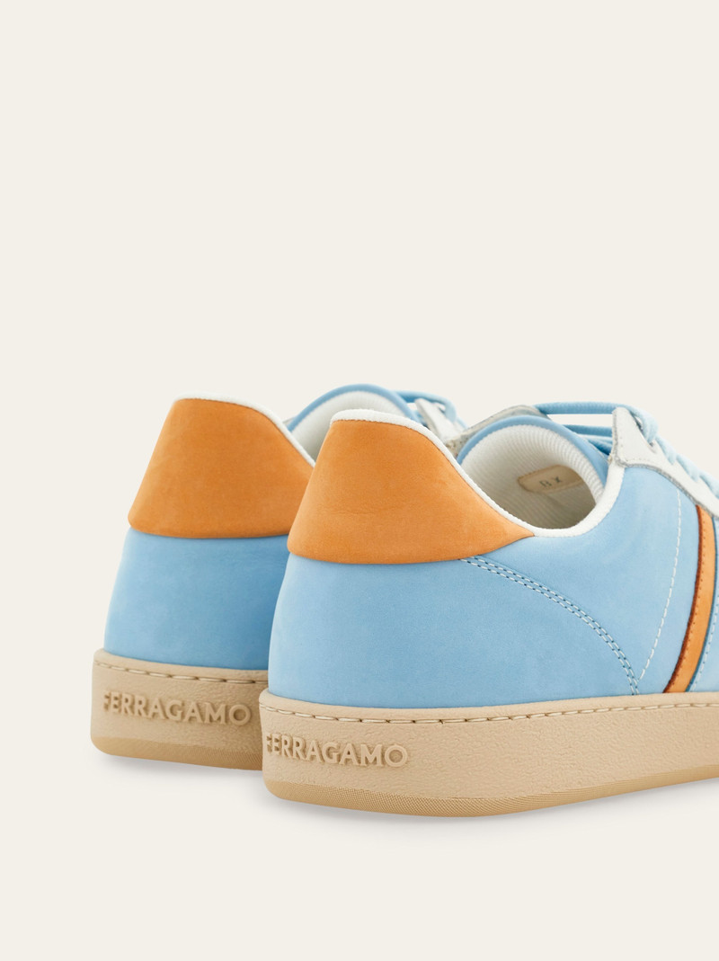 FERRAGAMO Low top sneaker with signature outlook