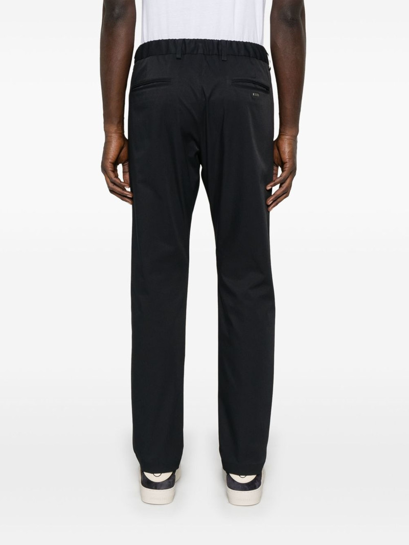 logo-plaque tapered trousers 4