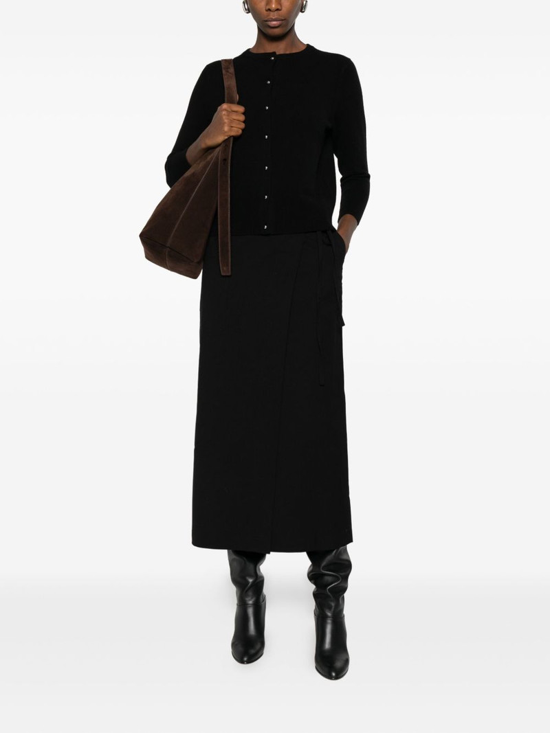 Vince band-collar cardigan outlook