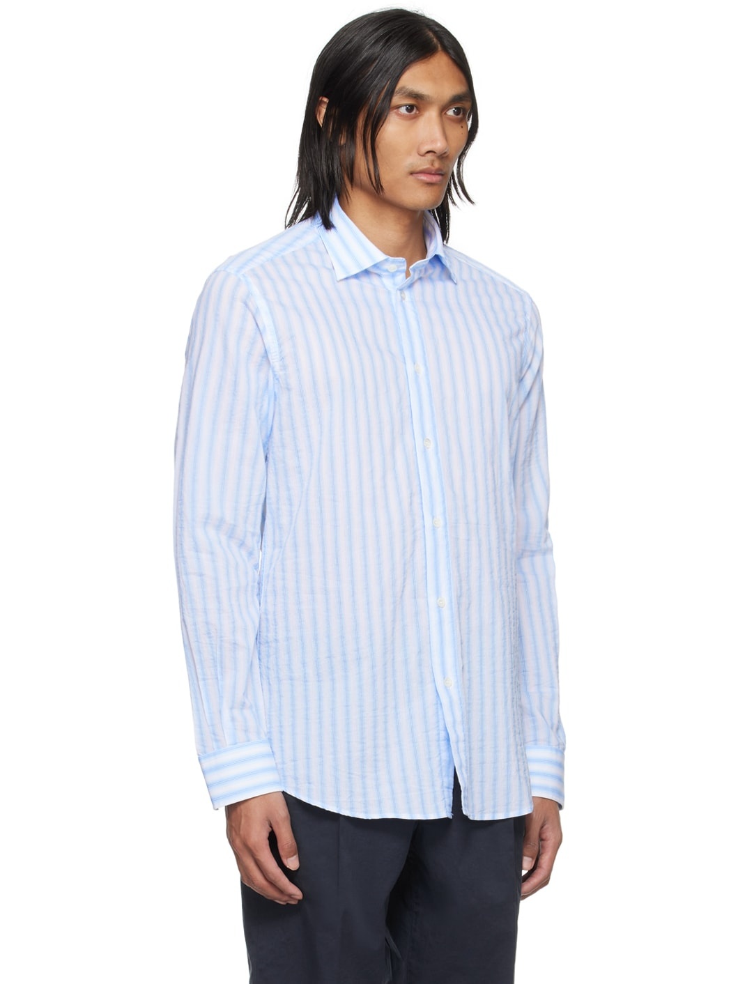Blue Surian Barai Shirt - 2