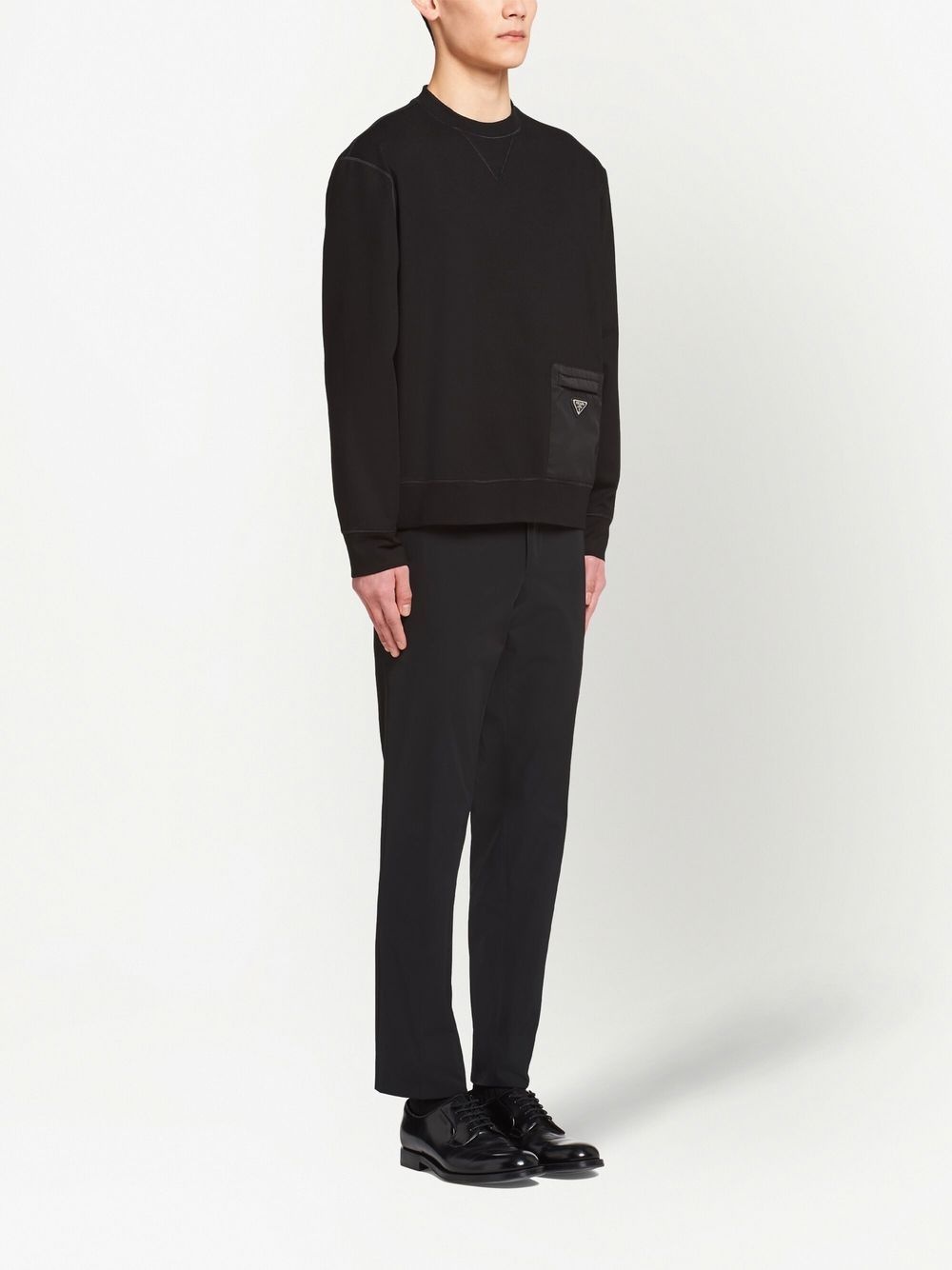logo-plaque sweatshirt - 3