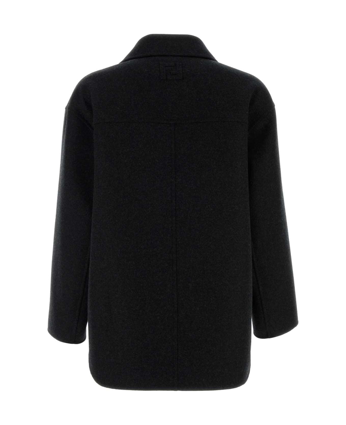 Black Flannel Blazer - 2