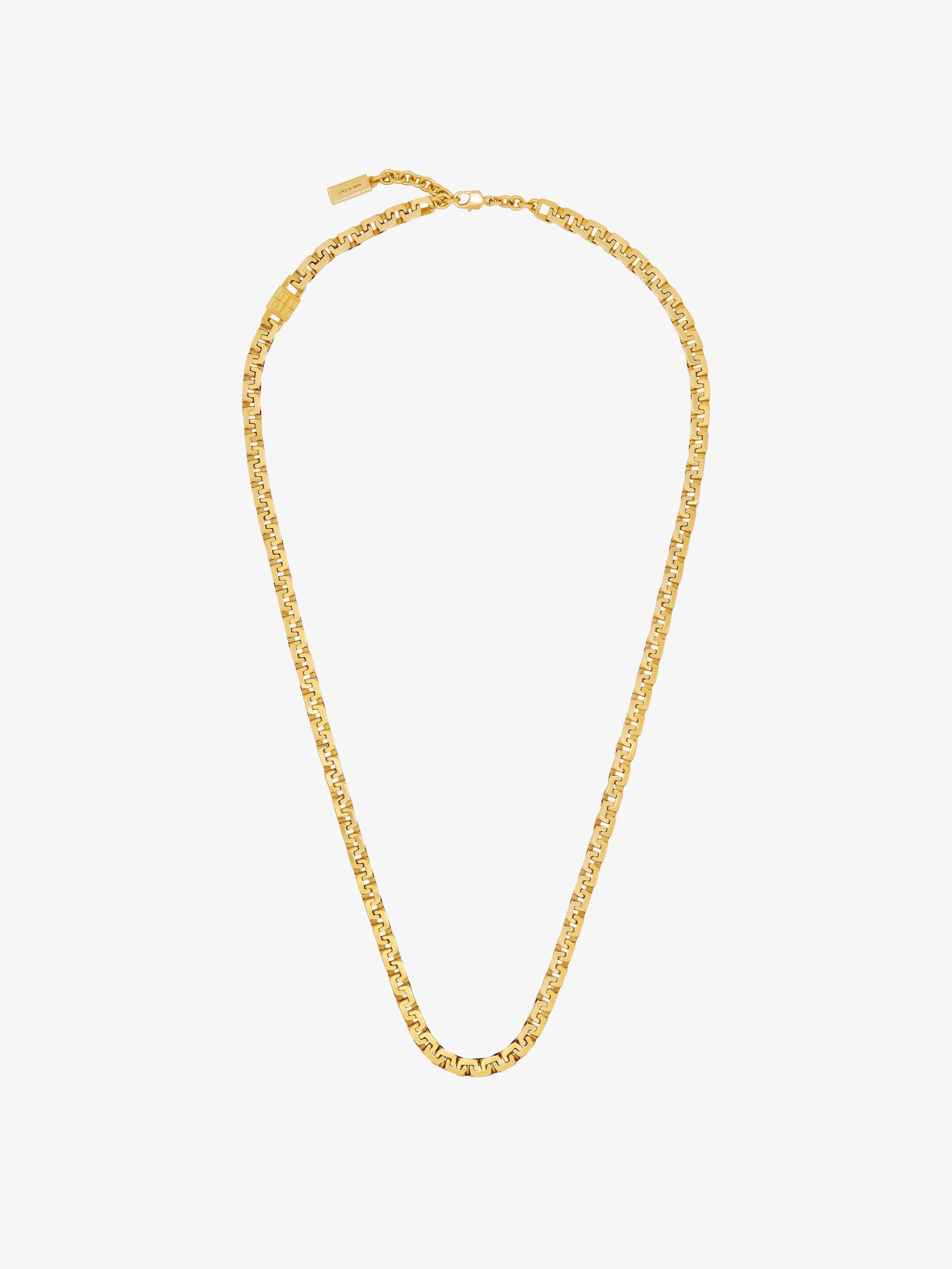 4G CHAIN NECKLACE IN METAL - 4