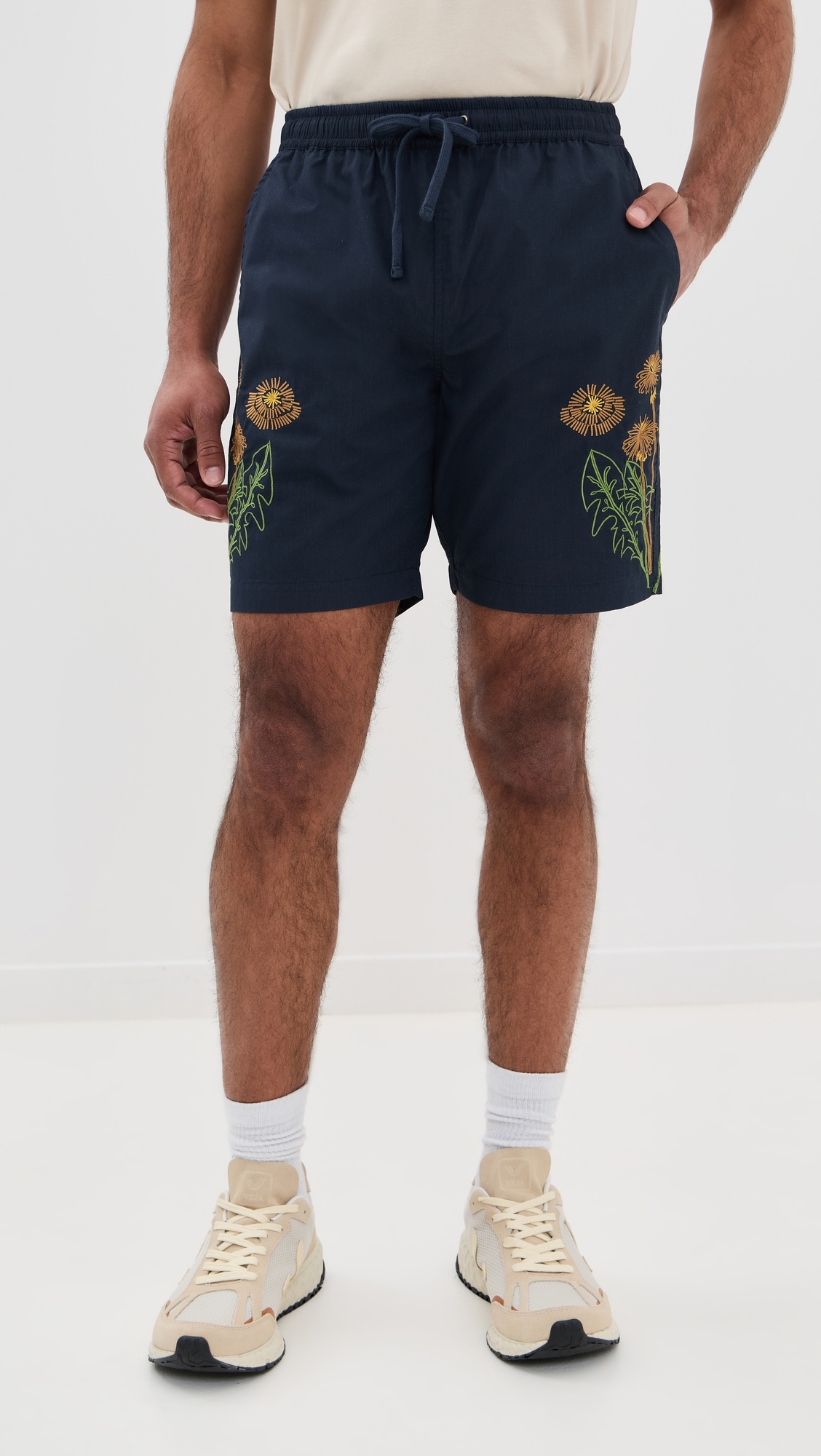 Universal Works X Flower Mountain Beach Shorts 7.5" - 1