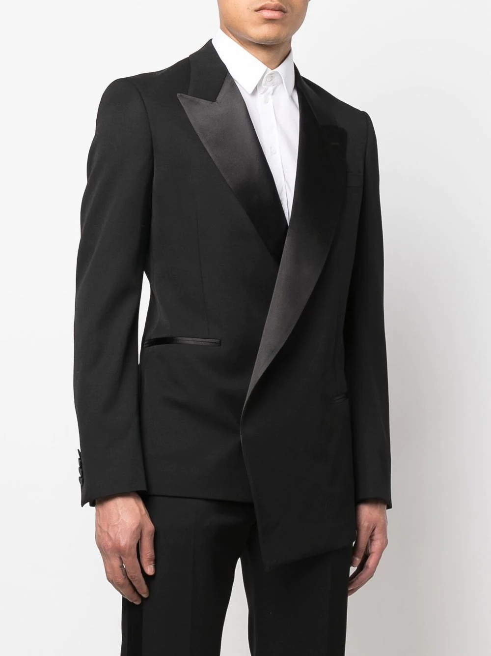 silk-lapels suit jacket - 3