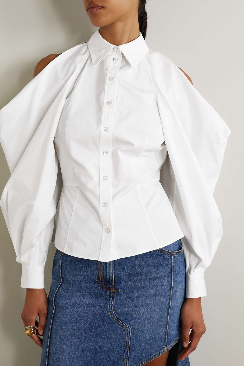 Cutout cotton-poplin shirt 3