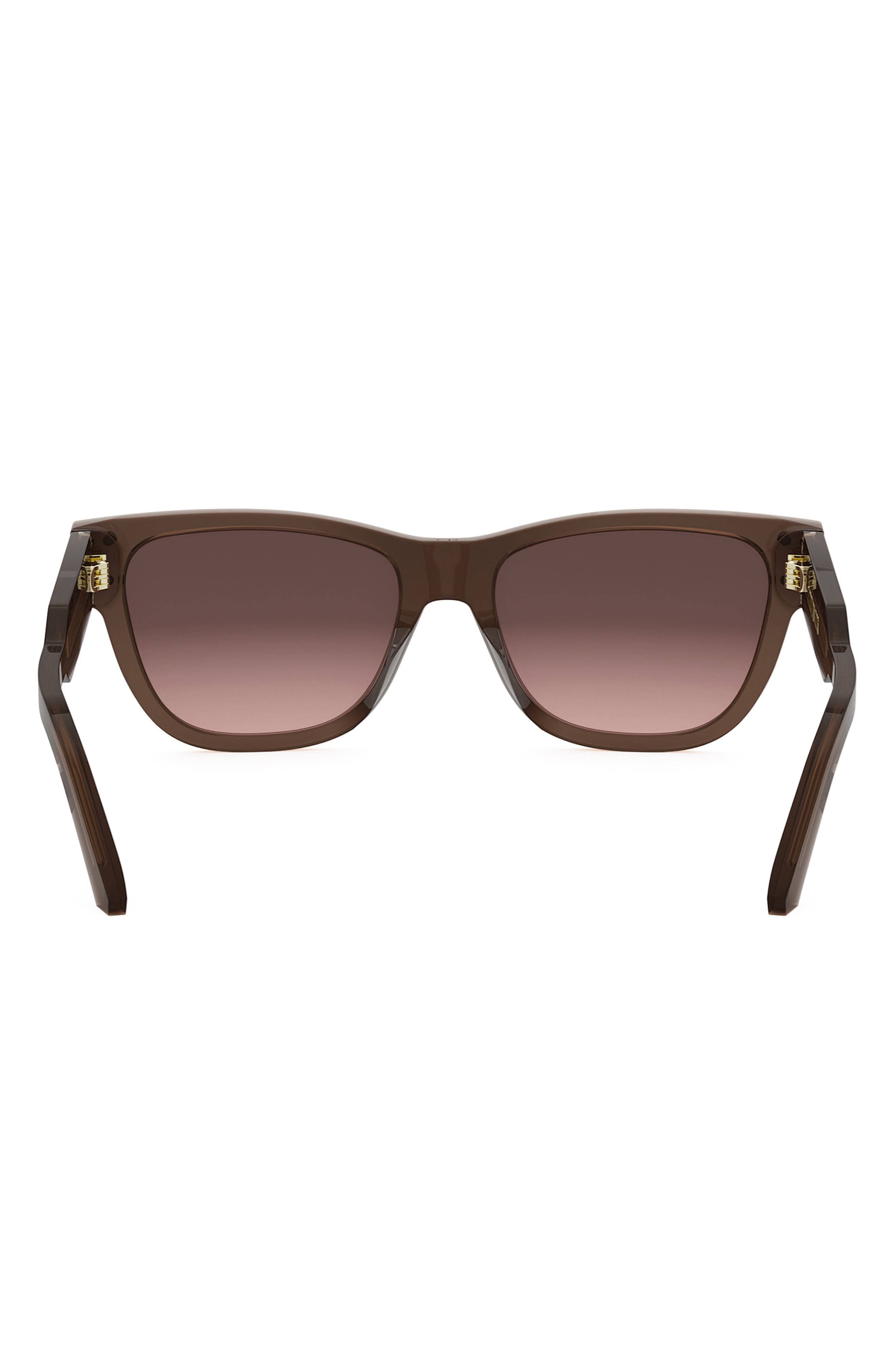 'DiorSignature S6U 54mm Butterfly Sunglasses in Shiny Light Brown /Roviex at Nordstrom - 4