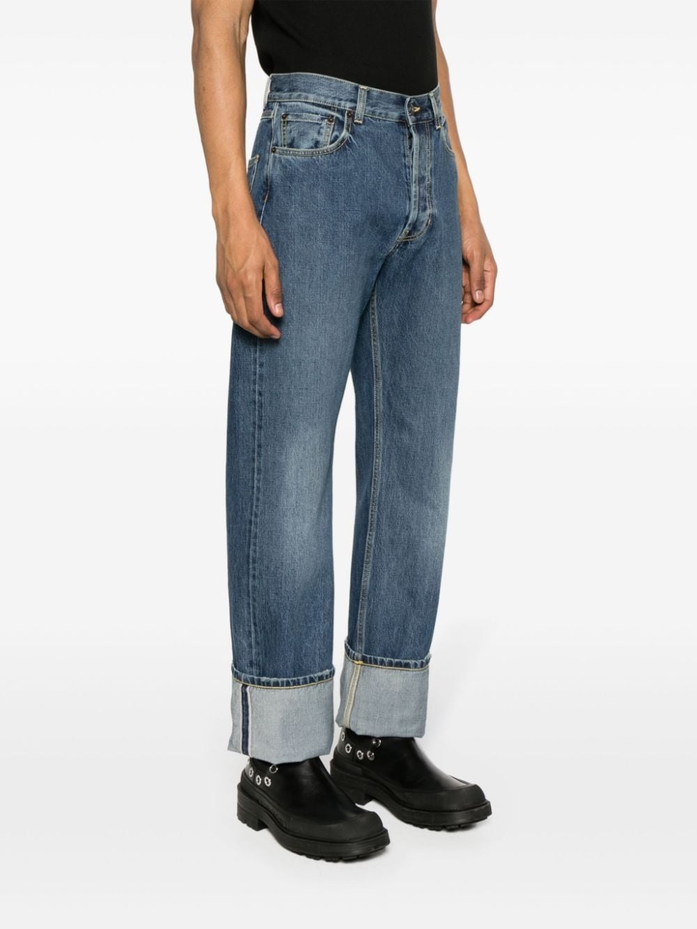Turn-Up straight-leg jeans - 3