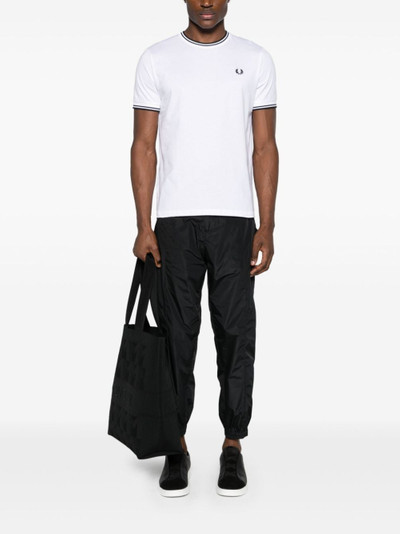 Fred Perry logo-embroidered cotton T-shirt outlook