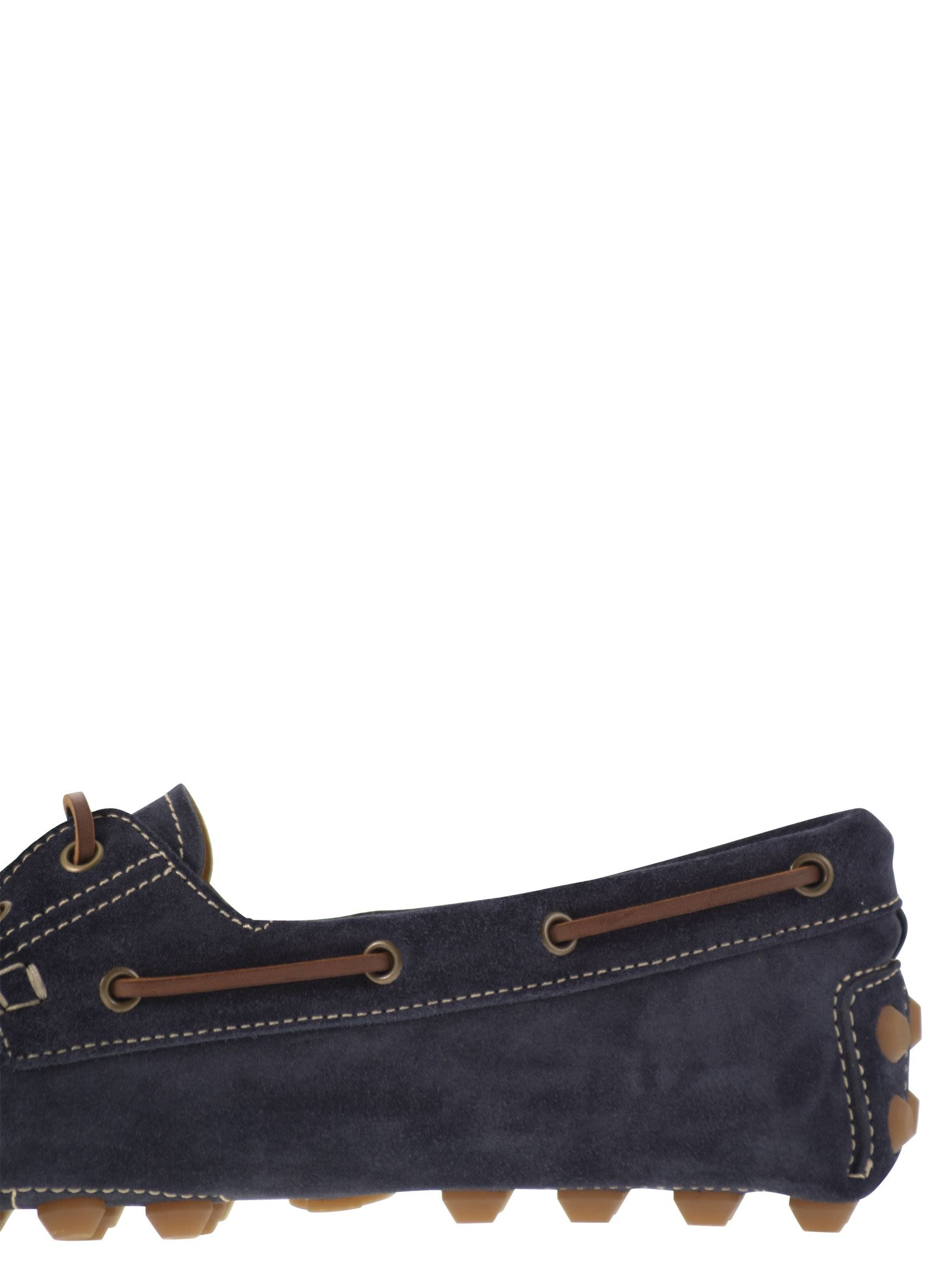 Tod's Men Rubber Bubble Suede Boat - 7