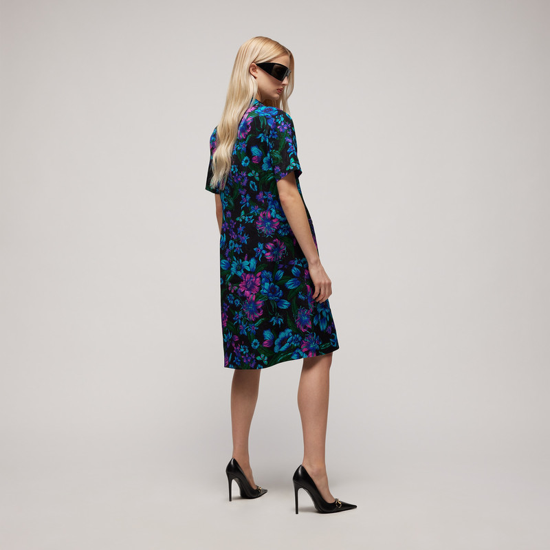 Printed silk jacquard chemisier dress 3