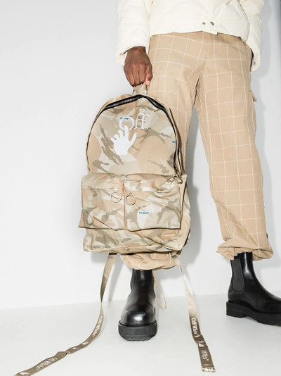 Off-White x Browns 50 camouflage-print backpack outlook