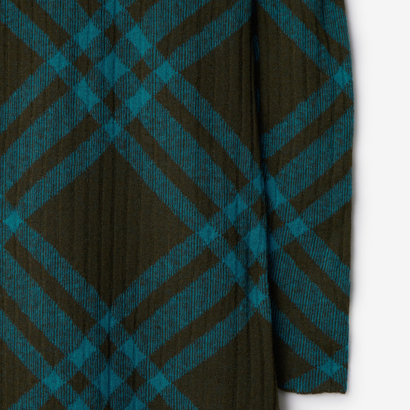 Check Wool Blend Dress 5